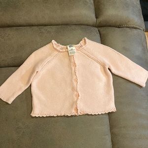 Pink baby cardigan